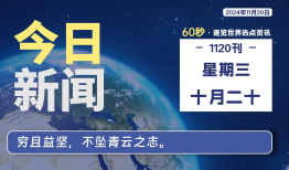 11月20日，星期三, 大学生客栈早报！