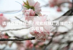 请问百度信息流／搜索投放广告推广怎么收费