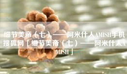 细节美帝（七）——阿米什人AMISH手机搜狐网「细节美帝（七）——阿米什人AMISH」