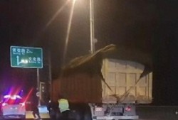 货车司机在郑州一高架桥遇检后跳桥，官方回应；确有此事
