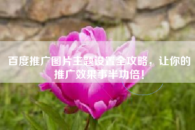 百度推广图片主题设置全攻略，让你的推广效果事半功倍！