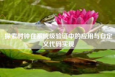 探索时钟在系统级验证中的应用与自定义代码实现